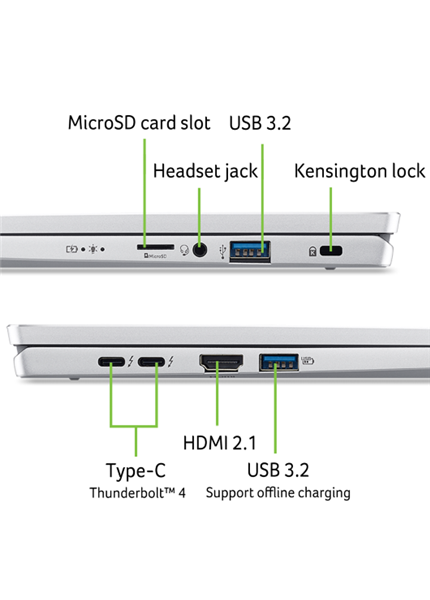 ACER Swift GO 14" 2.8K 185H/32/1/Int/W11, stri ACER Swift GO 14" 2.8K 185H/32/1/Int/W11, stri