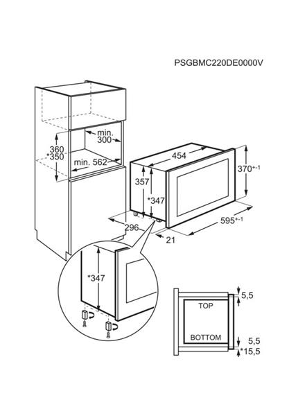 AEG Vstavaná mikrovlnná rúra NMB6S171SB AEG Vstavaná mikrovlnná rúra NMB6S171SB
