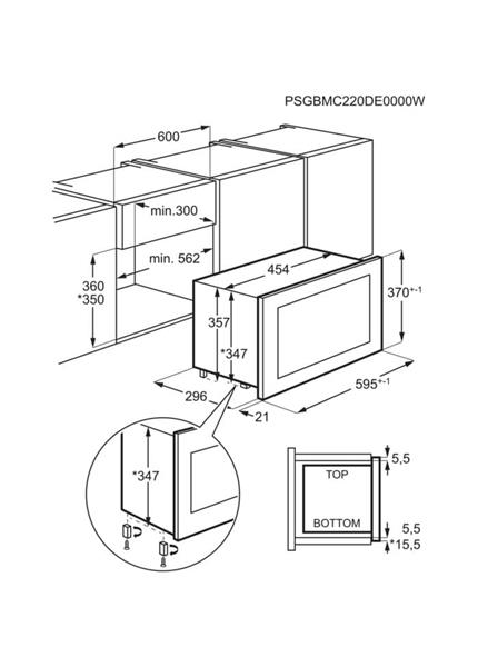 AEG Vstavaná mikrovlnná rúra NMB6S171SB AEG Vstavaná mikrovlnná rúra NMB6S171SB
