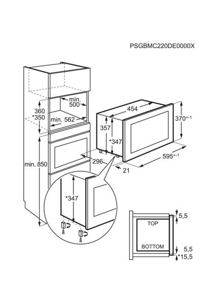 AEG Vstavaná mikrovlnná rúra NMB6S171SB AEG Vstavaná mikrovlnná rúra NMB6S171SB