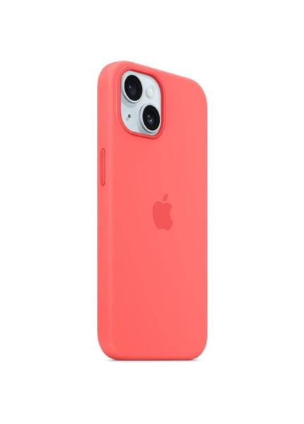 APPLE iPhone 15 Silicone Case, MagSafe, Guava APPLE iPhone 15 Silicone Case, MagSafe, Guava