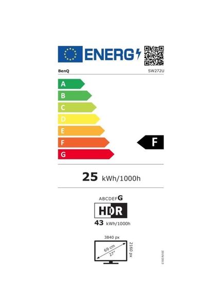 BENQ SW272U, LED Monitor 27" 4K UHD BENQ SW272U, LED Monitor 27" 4K UHD