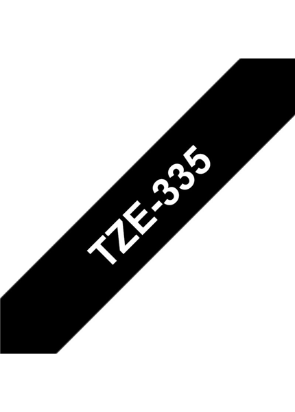 BROTHER TZe-335, biela na čiernej, Páska (12mm) BROTHER TZe-335, biela na čiernej, Páska (12mm)