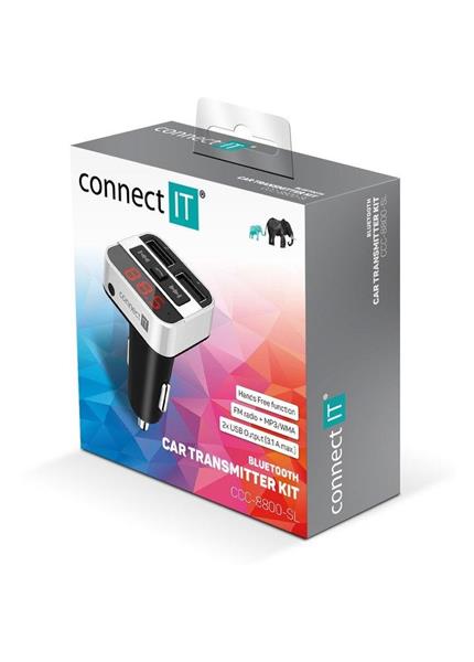 CONNECT IT InCarz Bluetooth transmitter silver CONNECT IT InCarz Bluetooth transmitter silver