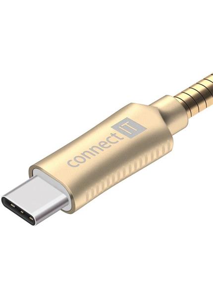 CONNECT IT Wirez Steel Knight USB Type-C/USB-A gld CONNECT IT Wirez Steel Knight USB Type-C/USB-A gld