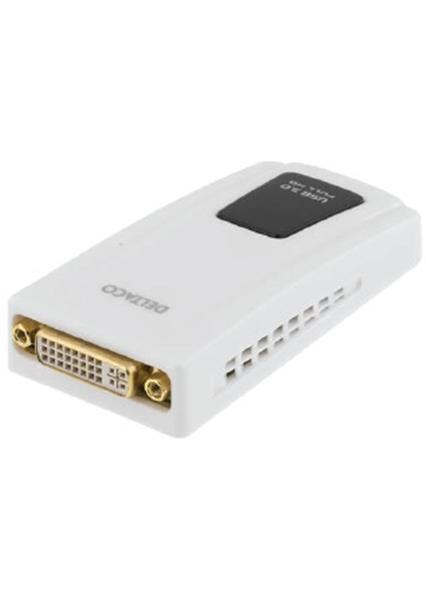 DELTACO adaptér z USB 3.0 na DVI/HDMI/VGA USB3-DVI DELTACO adaptér z USB 3.0 na DVI/HDMI/VGA USB3-DVI