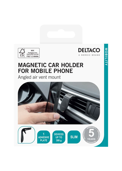 DELTACO ARM-C104, Magnetický držiak do auta DELTACO ARM-C104, Magnetický držiak do auta