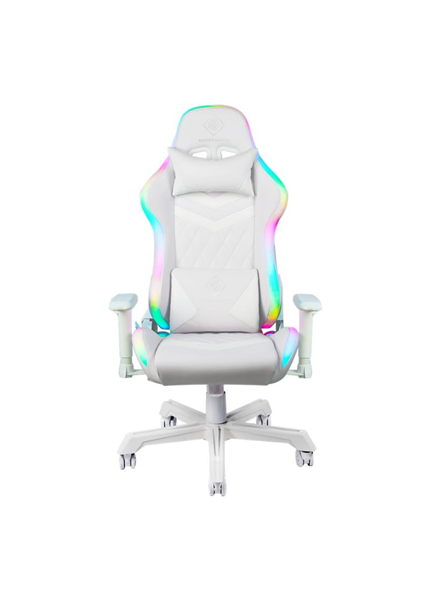 DELTACO GAM-080-W, Herná stolička, biela DELTACO GAM-080-W, RGB Herná stolička, biela