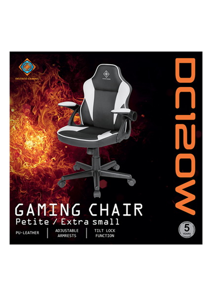 DELTACO GAM-130-BW, JUNIOR Herná stolička DELTACO GAM-130-BW, JUNIOR Herná stolička