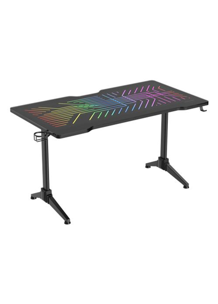 DELTACO GAM-150 DT420 RGB, Herný stôl, čierny DELTACO GAM-150 DT420 RGB, Herný stôl, čierny