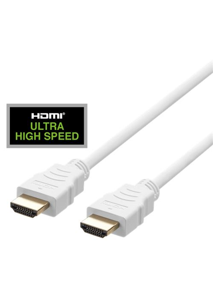 DELTACO Kábel HDMI 2.1 M/M 1m, 8K Ultra High, biel DELTACO Kábel HDMI 2.1 M/M 1m, 8K Ultra High, biel