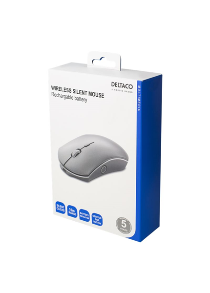 DELTACO MS-800, Bezdrôtová myš, 600 mAh, 1600 DPI DELTACO MS-800, Bezdrôtová myš, 600 mAh, 1600 DPI