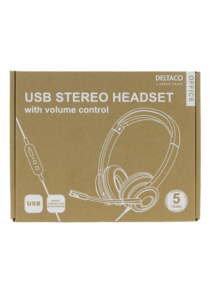 DELTACO Office USB Stereo Headset DELTACO Office USB Stereo Headset