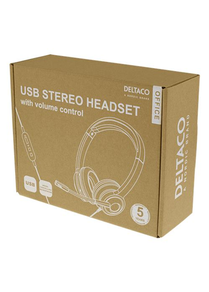 DELTACO Office USB Stereo Headset DELTACO Office USB Stereo Headset