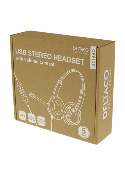 DELTACO Office USB Stereo Headset, Teams/Webex DELTACO Office USB Stereo Headset, Teams/Webex