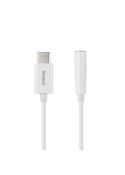 DELTACO USBC-1145, USB-C samec/Jack 3.5mm samica DELTACO USBC-1145, USB-C samec/Jack 3.5mm samica