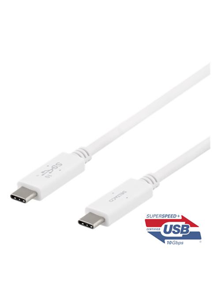 DELTACO USBC-1407M, Kábel USB-C/USB-C, 100W, 1m DELTACO USBC-1407M, Kábel USB-C/USB-C, 100W, 1m