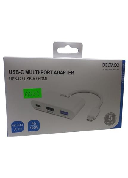 DELTACO USBC-HDMI23, Adaptér USB-C/HDMI, 4K@30Hz DELTACO USBC-HDMI23, Adaptér USB-C/HDMI, 4K@30Hz