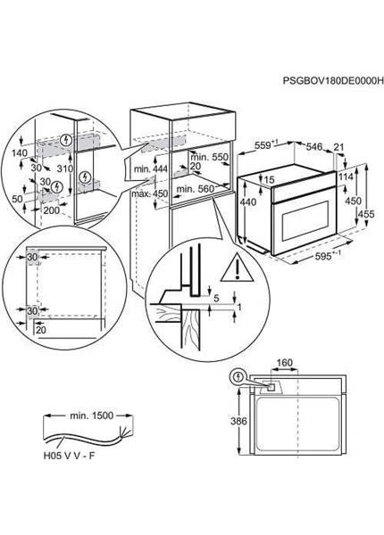 ELECTROLUX Vstavaná rúra EVM8E08V ELECTROLUX Vstavaná rúra EVM8E08V