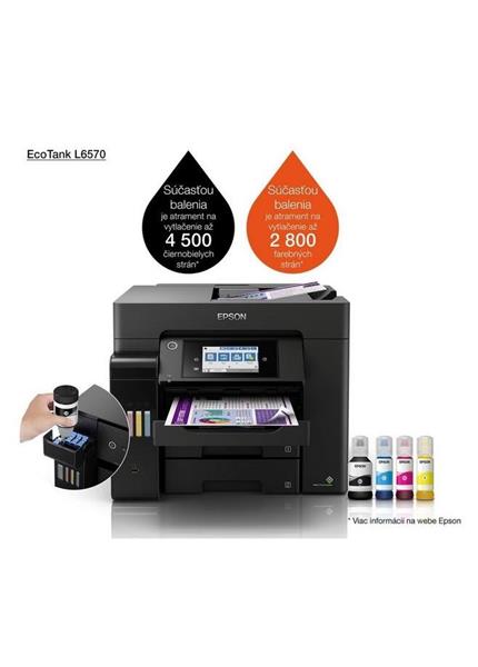 EPSON EcoTank L6570, Multifunkcia, A4, čierna EPSON EcoTank L6570, Multifunkcia, A4, čierna