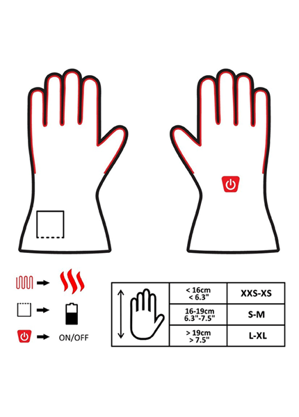 GLOVII Universal, Vyhrievané rukavice, L-XL, š/b GLOVII Universal, Vyhrievané rukavice, L-XL, š/b
