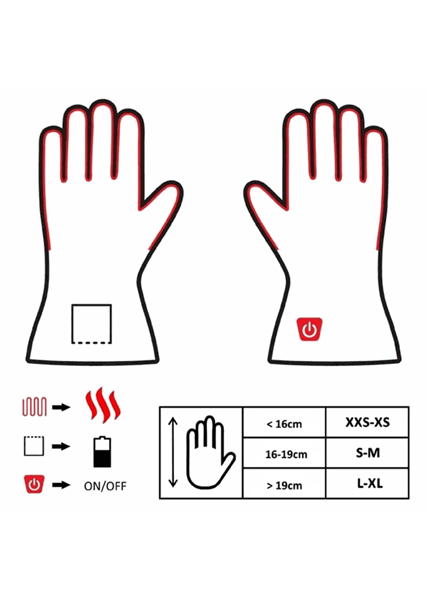 GLOVII Universal, Vyhrievané rukavice, XXS-XS, čie GLOVII Universal, Vyhrievané rukavice, XXS-XS, čie