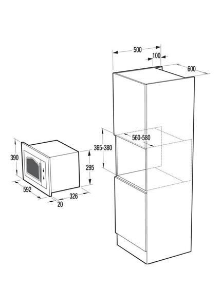 GORENJE Vstavaná mikrovlnná rúra BM235CLI GORENJE Vstavaná mikrovlnná rúra BM235CLI