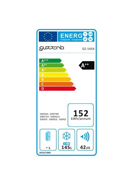 GUZZANTI Pultová mraznička GZ 145A biela GUZZANTI Pultová mraznička GZ 145A biela