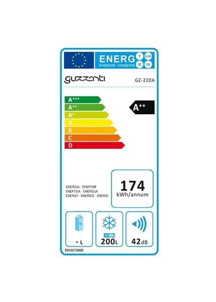 GUZZANTI Pultová mraznička GZ 220A biela GUZZANTI Pultová mraznička GZ 220A biela