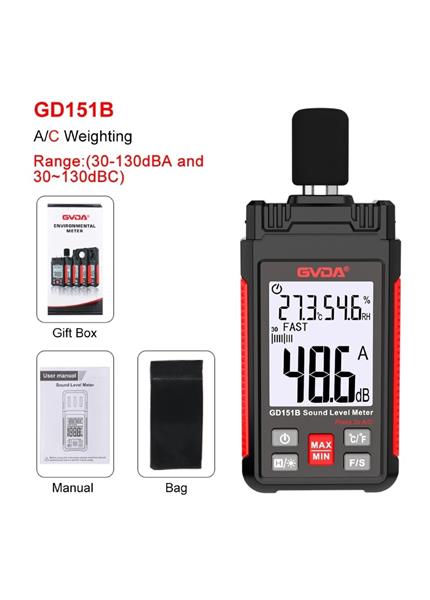 GVDA GD151B, Digitálny merač hluku GVDA GD151B, Digitálny merač hluku