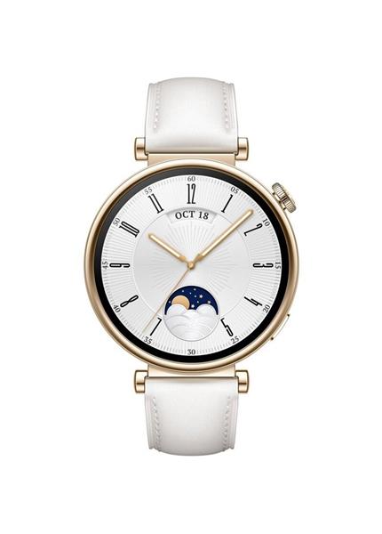 HUAWEI Watch GT 4 41mm, Gold/White Leather HUAWEI Watch GT 4 41mm, Gold/White Leather