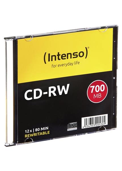 INTENSO CD-RW Slim Case 700MB REW 10ks INTENSO CD-RW Slim Case 700MB REW 10ks