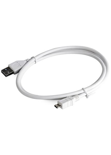 KABEL USB A - MicroB 0.5m biely KABEL USB A - MicroB 0.5m biely