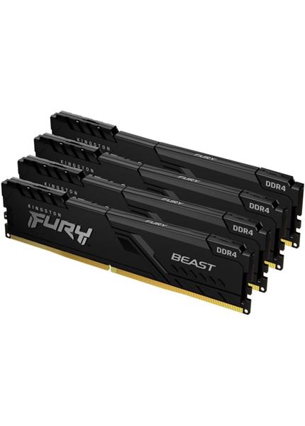 KINGSTON Fury Beast Black 4x16GB DDR4 2666MHz KINGSTON Fury Beast Black 4x16GB DDR4 2666MHz