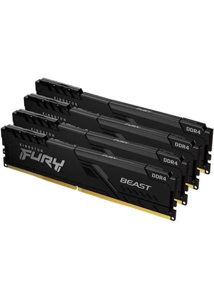 KINGSTON Fury Beast Black 4x16GB DDR4 3200MHz KINGSTON Fury Beast Black 4x16GB DDR4 3200MHz