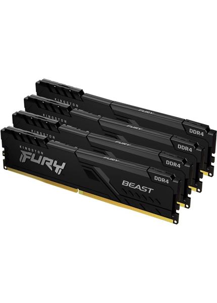 KINGSTON Fury Beast Black 4x32GB DDR4 3200MHz KINGSTON Fury Beast Black 4x32GB DDR4 3200MHz