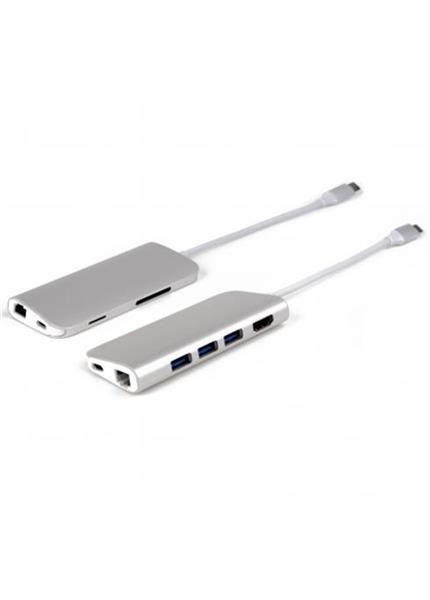 LMP USB-C mini Dock 8-port - Silver Aluminium LMP USB-C mini Dock 8-port - Silver Aluminium