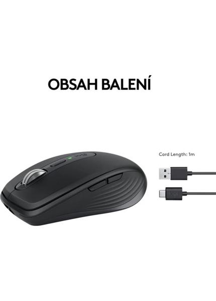 LOGITECH MX Anywhere 3S, Bezdrôtová myš, Graphite LOGITECH MX Anywhere 3S, Bezdrôtová myš, Graphite