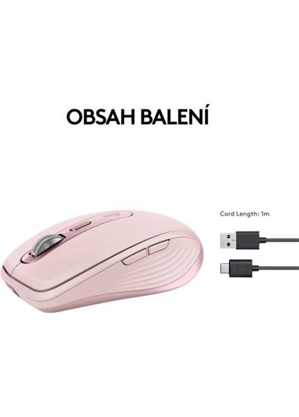 LOGITECH MX Anywhere 3S, Bezdrôtová myš, Rose LOGITECH MX Anywhere 3S, Bezdrôtová myš, Rose