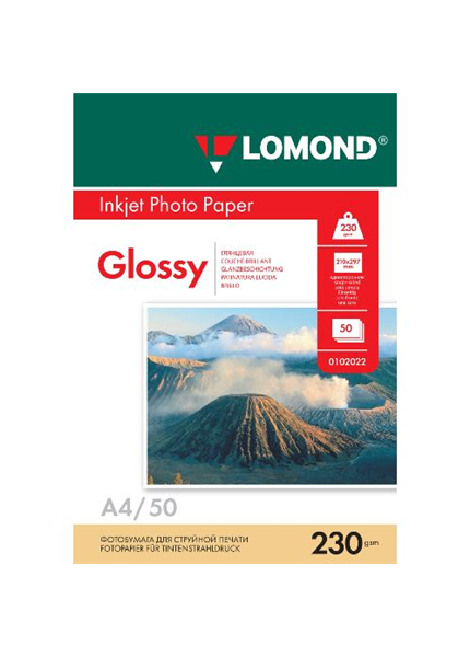 LOM - Photo Inkjet Glossy 50x230g/m2 A4 0102022 LOM - Photo Inkjet Glossy 50x230g/m2 A4 0102022