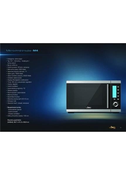 LORD M4, Mikrovlnná rúra, nerez LORD M4, Mikrovlnná rúra, nerez