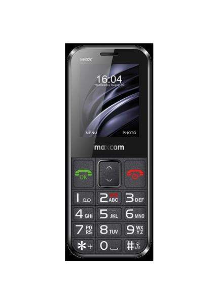 MAXCOM MM730, Telefón pre seniorov, čierny MAXCOM MM730, Telefón pre seniorov, čierny
