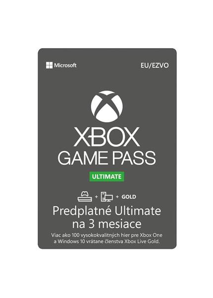 MICROSOFT Xbox Game Pass Ultimate 3 mesiace MICROSOFT Xbox Game Pass Ultimate 3 mesiace