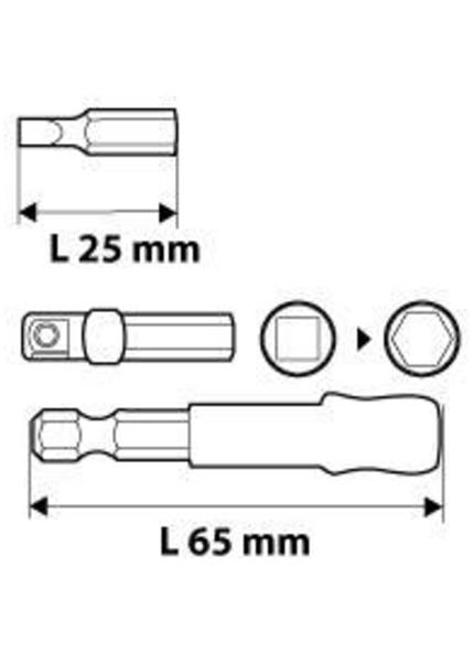 NEO TOOLS 06-10, Sada bitov + skrutk, 25 mm, 32 ks NEO TOOLS 06-10, Sada bitov + skrutk, 25 mm, 32 ks