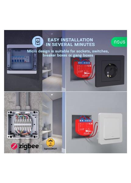 NOUS B1Z, ZigBee SMART Switch, prepínač (bez) NOUS B1Z, ZigBee SMART Switch, prepínač (bez)