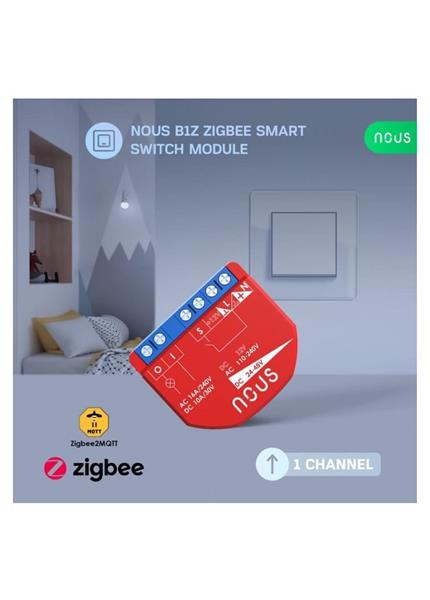 NOUS B1Z, ZigBee SMART Switch, prepínač (bez) NOUS B1Z, ZigBee SMART Switch, prepínač (bez)