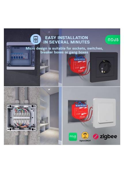 NOUS B2Z, ZigBee SMART Switch, prepínač (s mera) NOUS B2Z, ZigBee SMART Switch, prepínač (s mera)