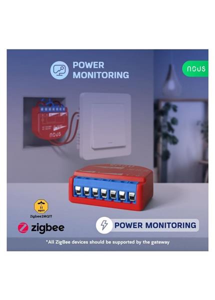 NOUS B2Z, ZigBee SMART Switch, prepínač (s mera) NOUS B2Z, ZigBee SMART Switch, prepínač (s mera)