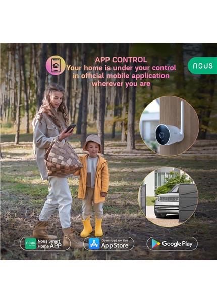 NOUS W7P, SMART WiFi 2K, IP Kamera NOUS W7P, SMART WiFi 2K, IP Kamera