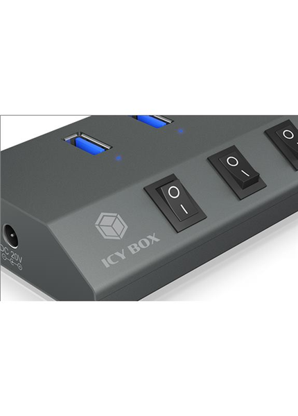 RAIDSONIC ICY BOX - 7x USB 3.0, 1x USB Type C, HUB RAIDSONIC ICY BOX - 7x USB 3.0, 1x USB Type C, HUB